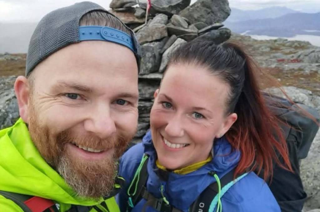 Ekteparet Silje og Rune Foss på en fjelltopp!''